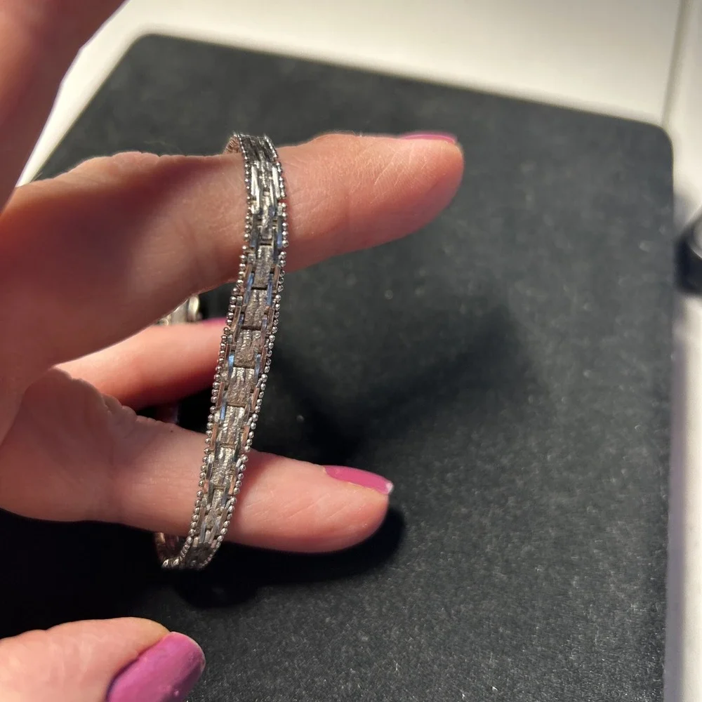 italian Sterling Silver 925‎ Lobster Clasp Snake Bracelet